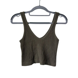 Urban Outfitters Gray Ribbed Tank Top - Large